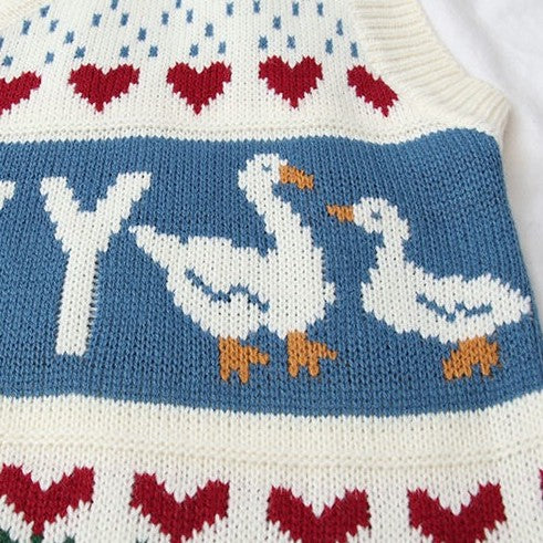 Lucky Ducks Vest (White)