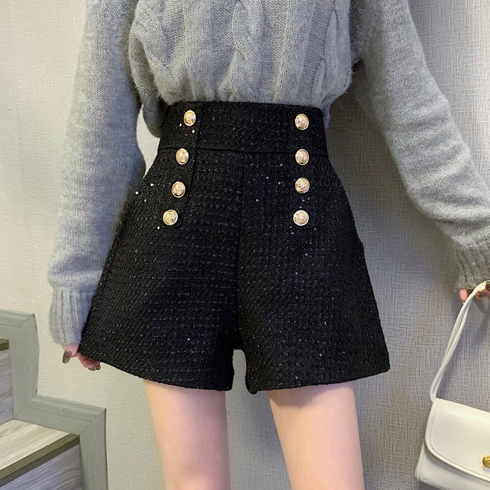 Tailored Tweed Sequin Shorts (2 Colors)
