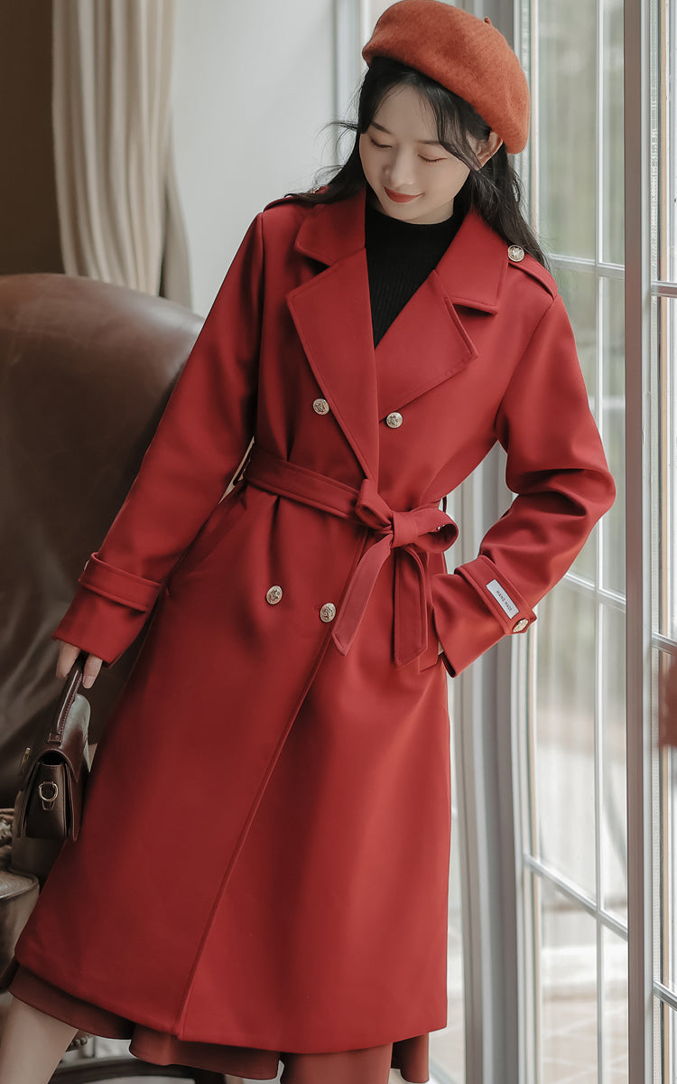 Classic Double Breasted Coat (2 Colors)