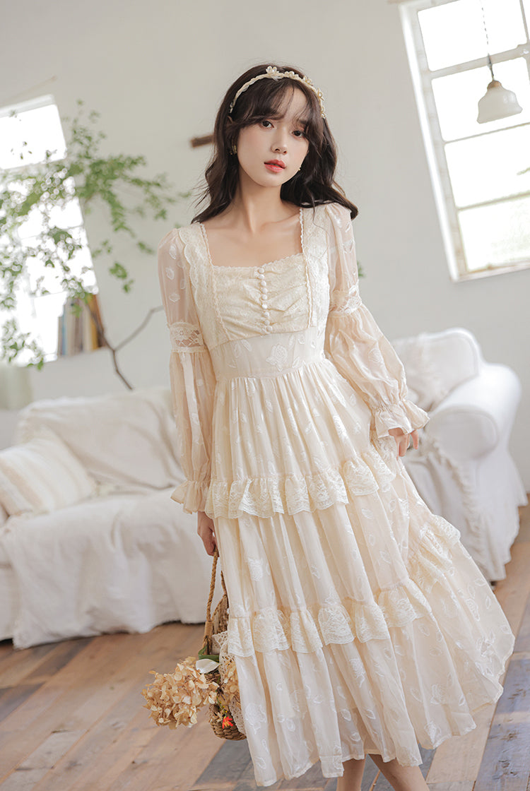 Ethereal Dreams Midi Dress (White)