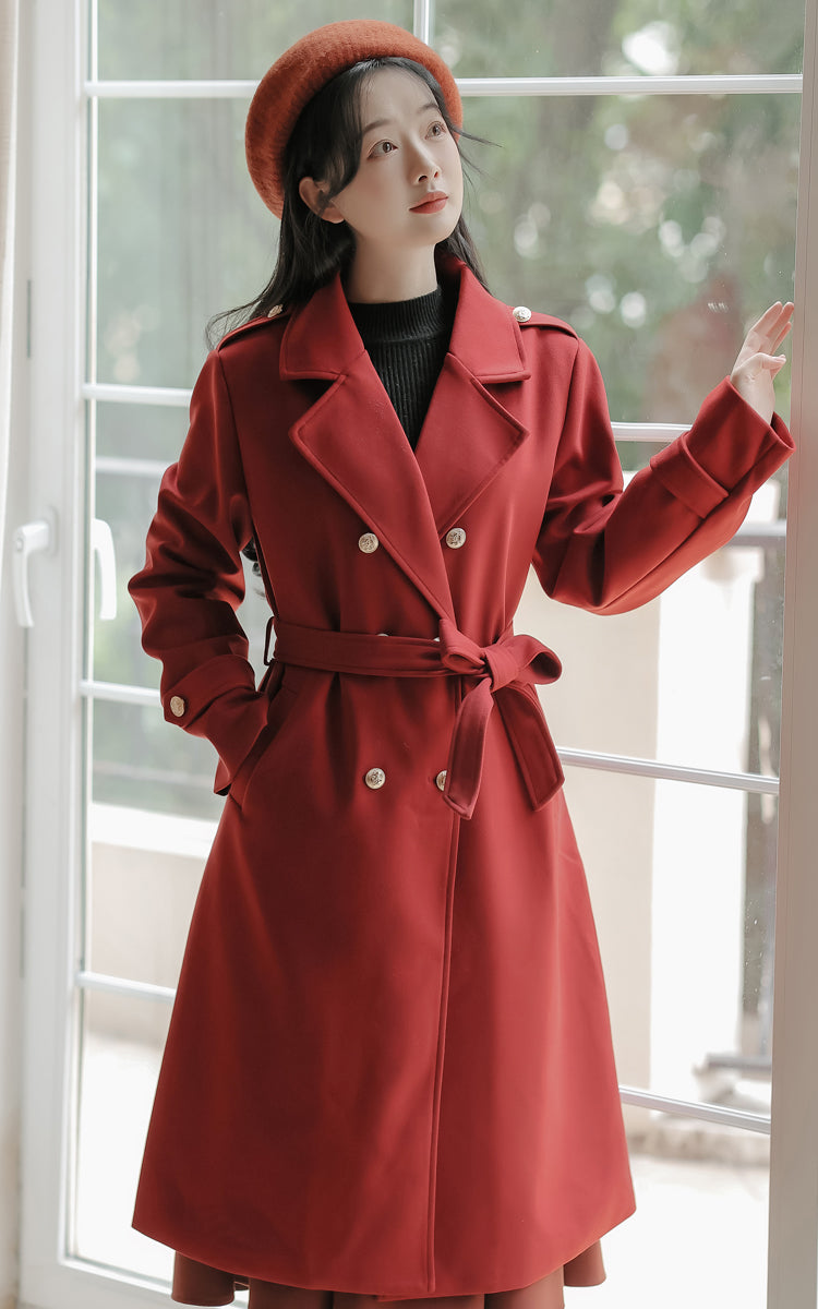 Classic Double Breasted Coat (2 Colors)