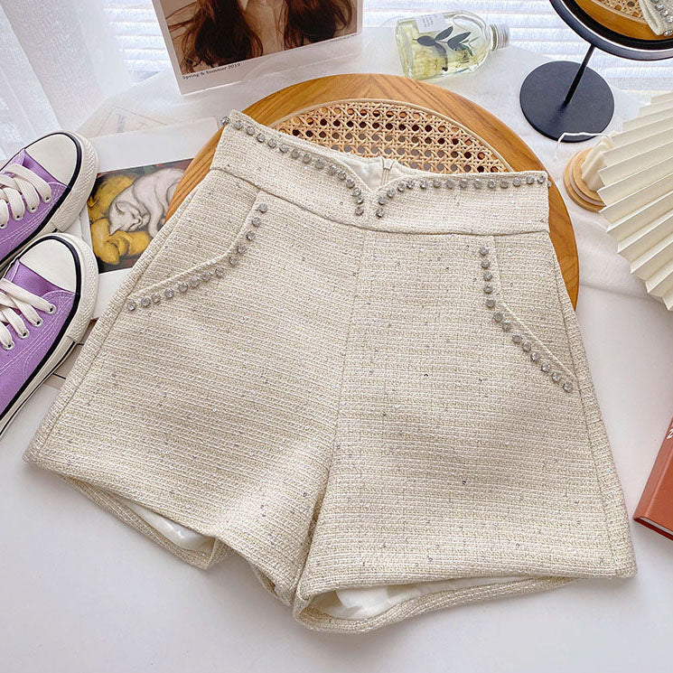 Diamante Tweed Shorts (3 Colors)