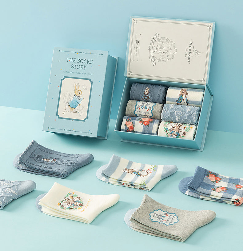 Peter Rabbit Socks Gift Box (Blue)