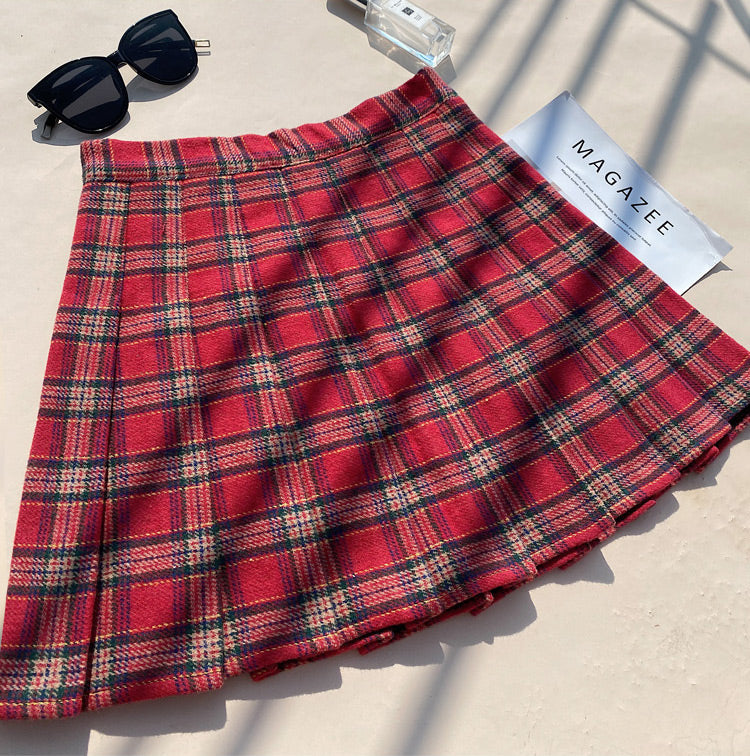 Rustic Plaid Tennis Skirt (5 Colors)