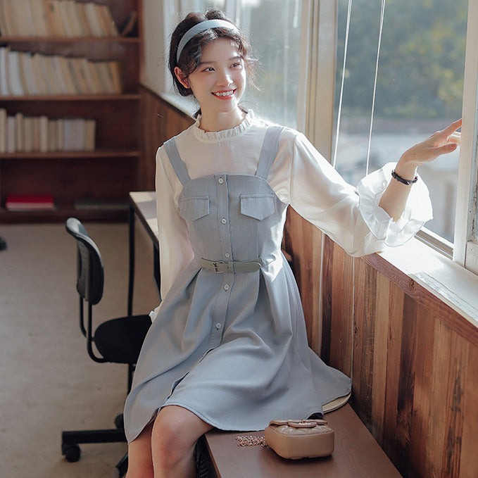 Button Up Stripe Mini Dress (3 Colors)