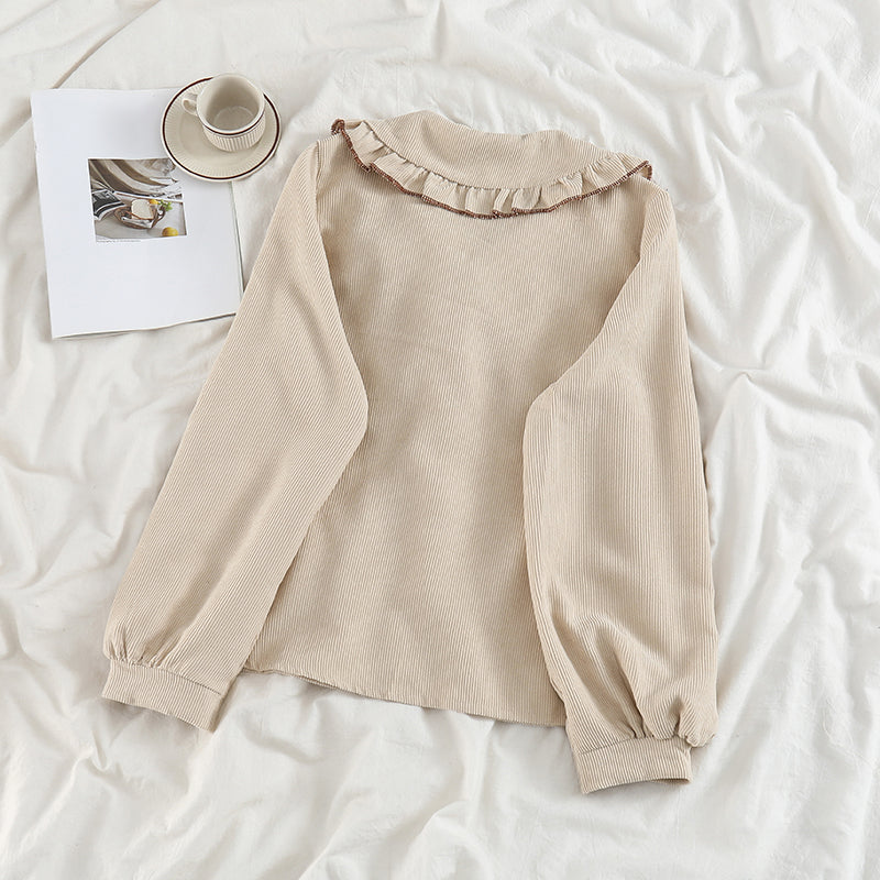 Peter Pan Collar Button Up Shirt (3 Colors)