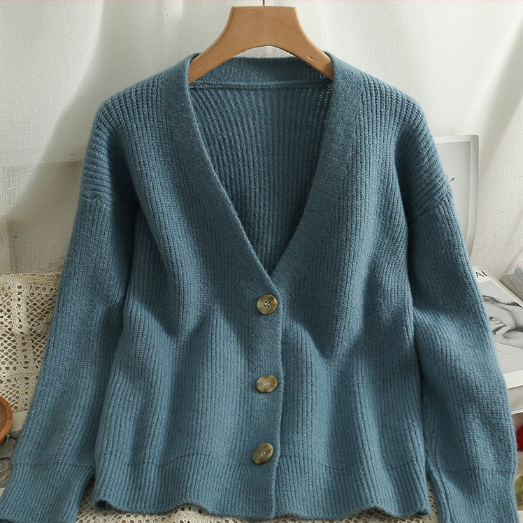 Basic Ribbed Knit Cardigan (6 Colors)