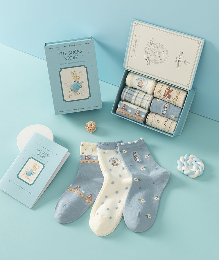 Peter Rabbit Socks Gift Box (Blue)