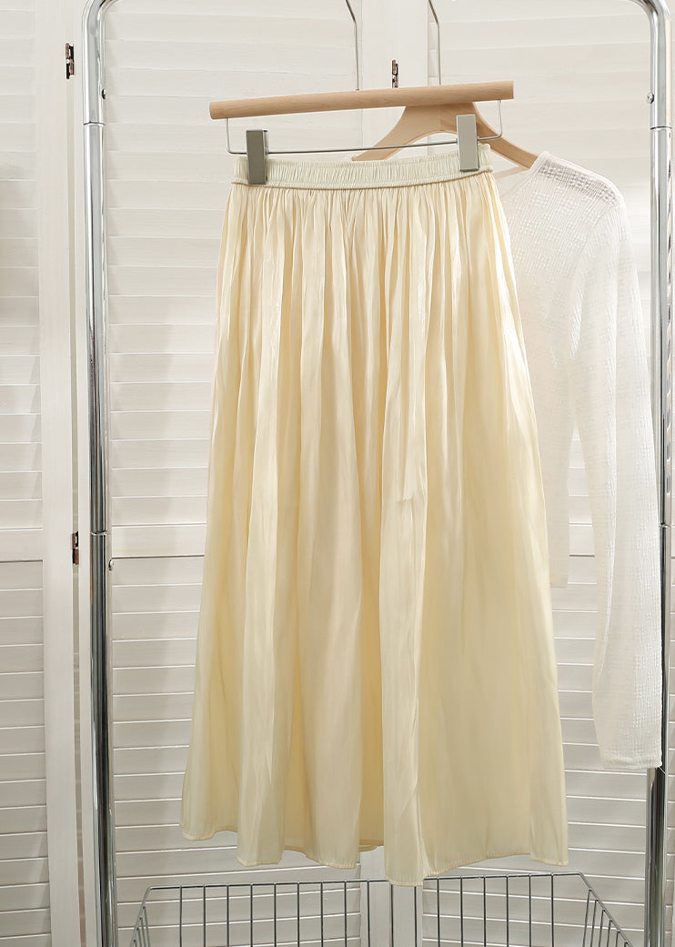Satin Shine Midi Skirt (7 Colors)