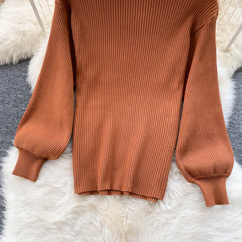 Pumpkin Spice Sweater & Skirt Set (Orange)