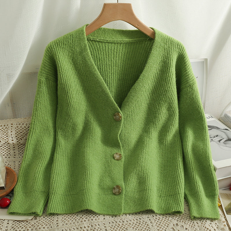 Basic Ribbed Knit Cardigan (6 Colors)