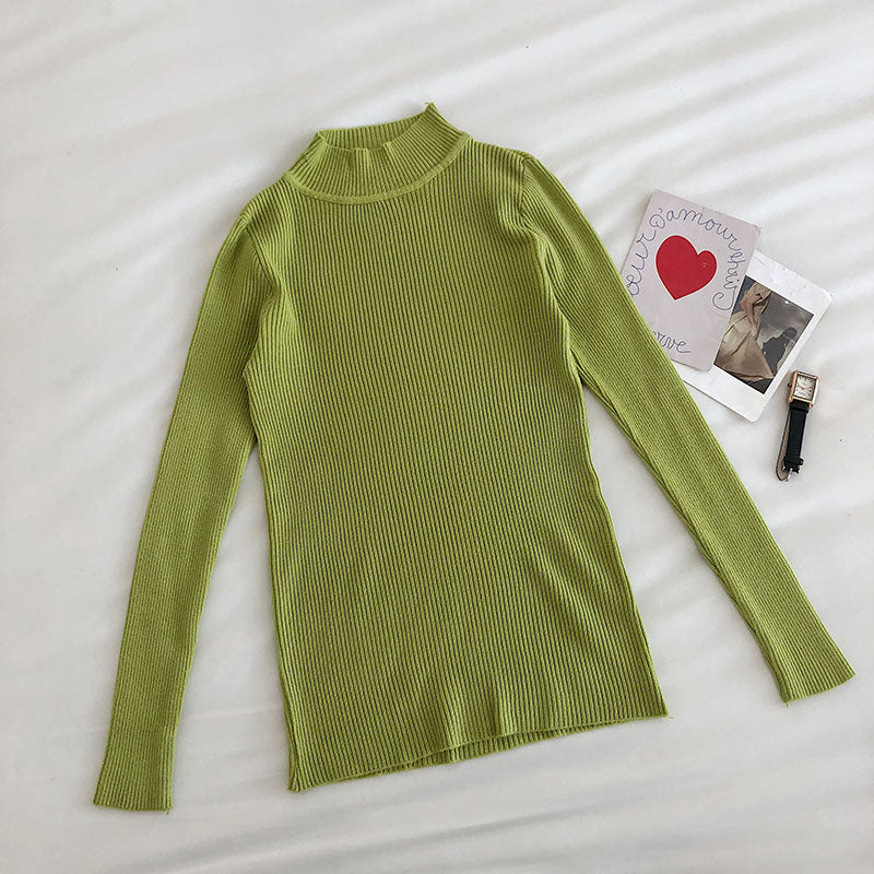 Basic Mock Neck Sweater (14 Colors)