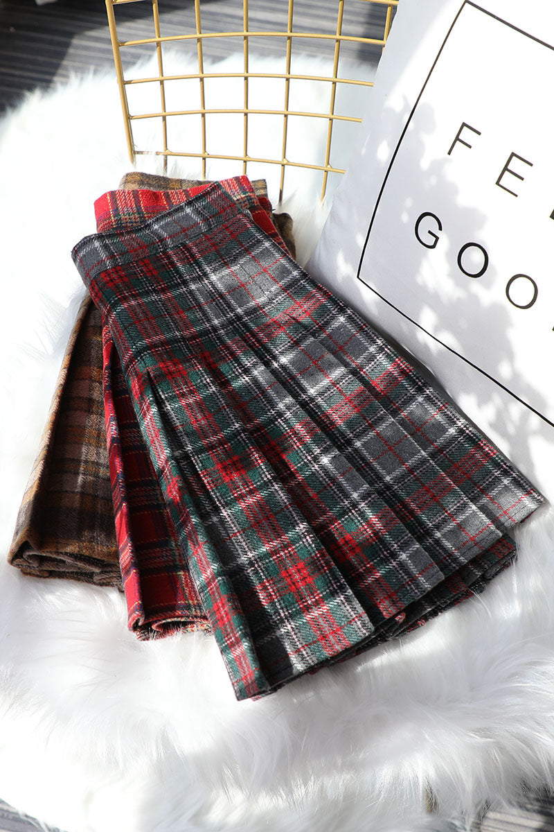 Rustic Plaid Tennis Skirt (5 Colors)