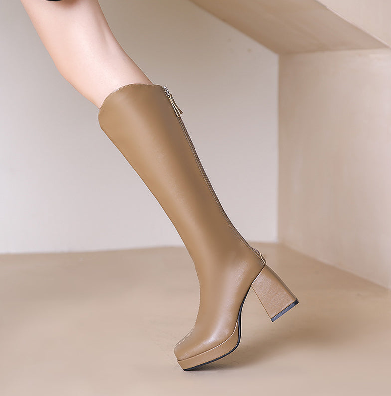 Knee High Platform Boots (3 Colors)
