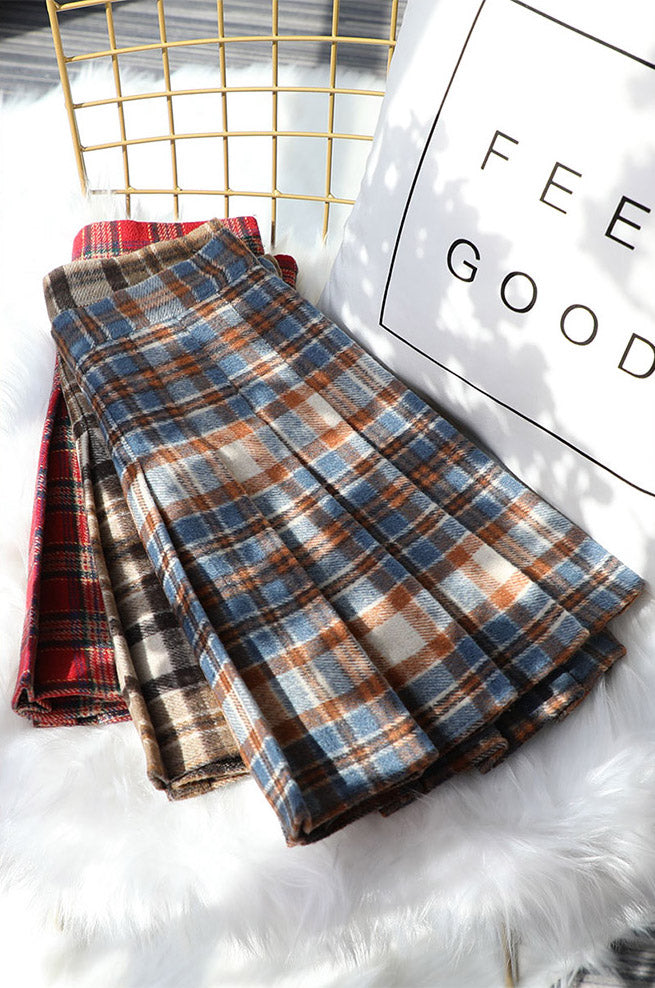 Rustic Plaid Tennis Skirt (5 Colors)