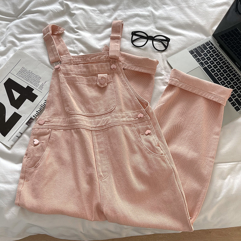 Sweet Heart Overalls Pink Megoosta Fashion sweet-heart-overalls-pink-megoosta-fashion