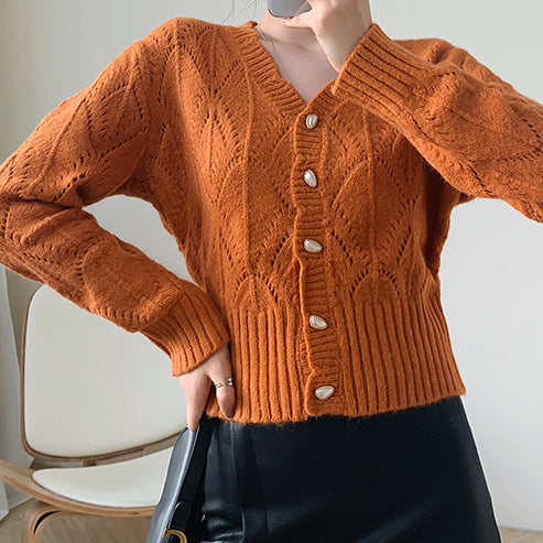 Scallop Crochet Cardigan (4 Colors)