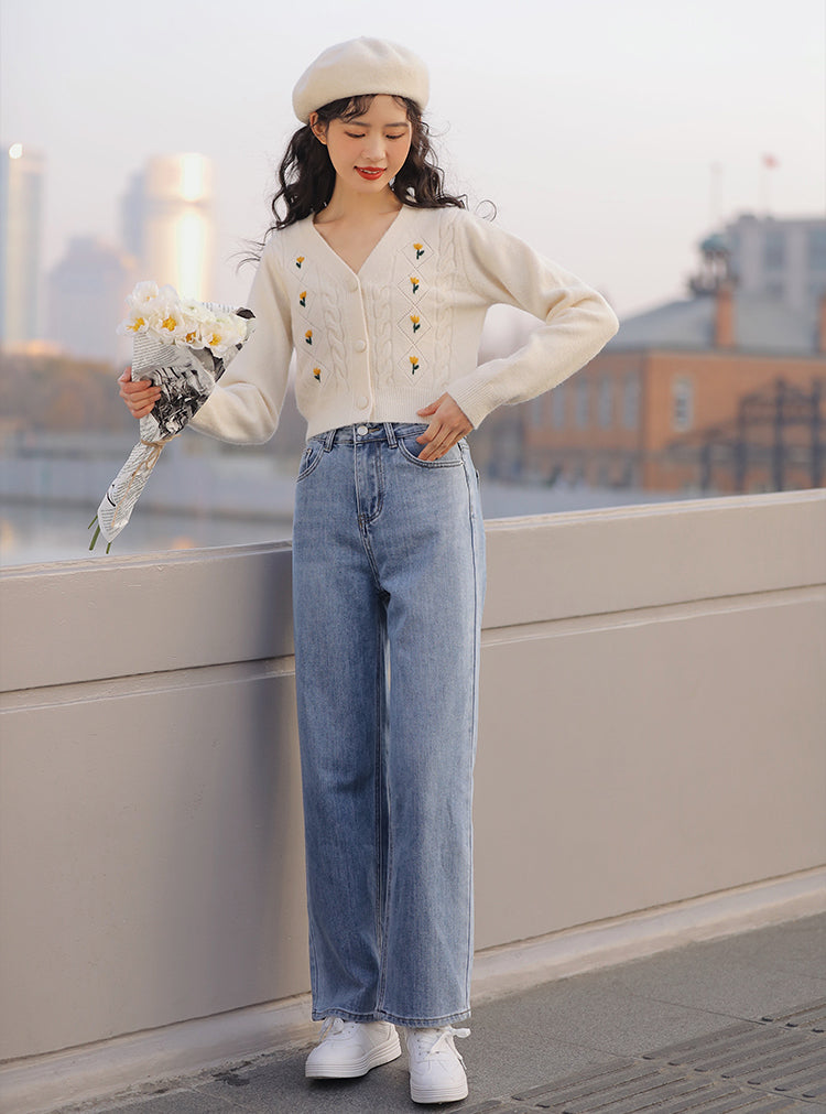 Little Tulip Cropped Cardigan (4 Colors)