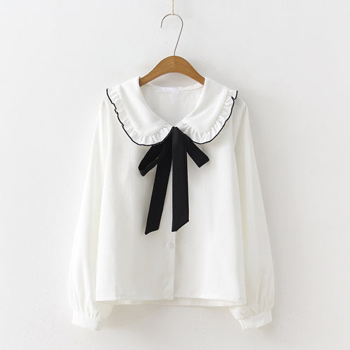 Peter Pan Collar Button Up Shirt (3 Colors)