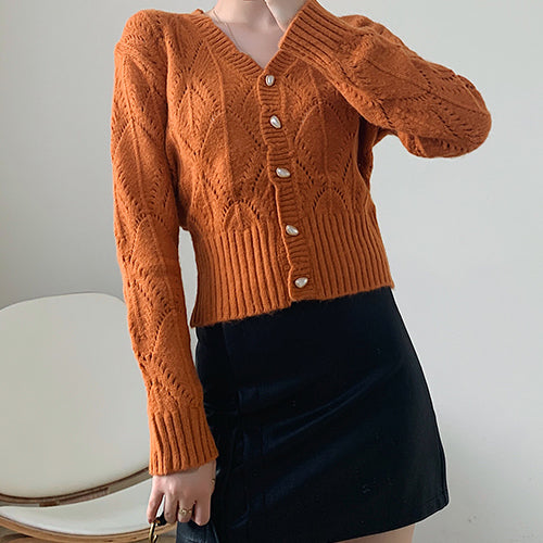 Scallop Crochet Cardigan (4 Colors)