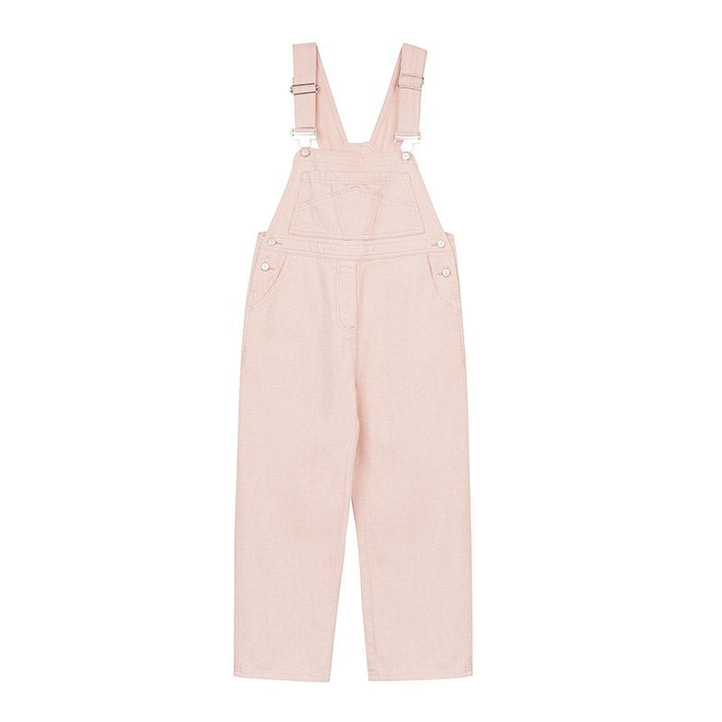 Spring Denim Overalls (Pink)