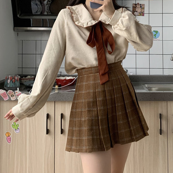 Peter Pan Collar Button Up Shirt (3 Colors)