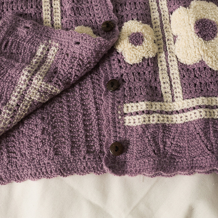 Daisy Crochet Vest (4 Colors)
