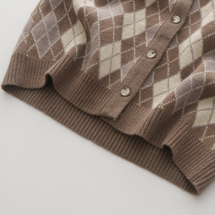 Autumn Argyle Plaid Vest (3 Colors)