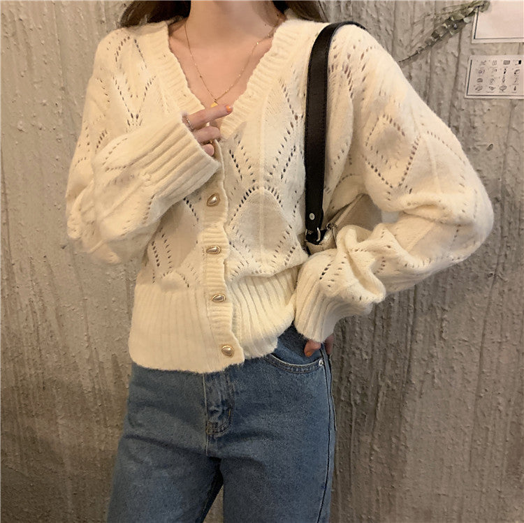 Scallop Crochet Cardigan (4 Colors)