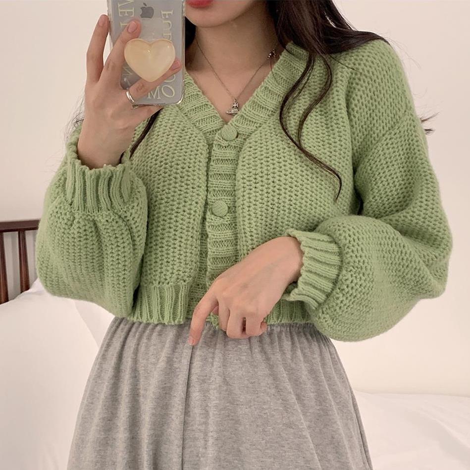 Baby Cropped Cardigan (5 Colors)