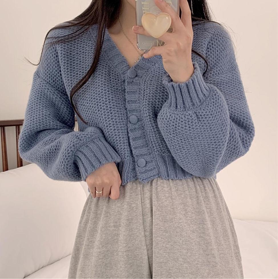Baby Cropped Cardigan (5 Colors)