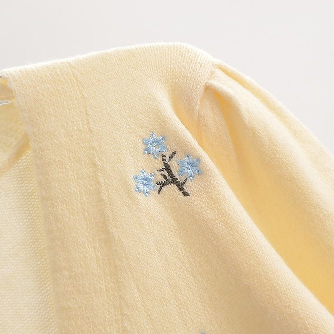 Ditsy Floral Embroidered Cardigan (3 Colors)