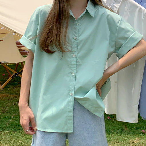 Basic Button Up Shirt (5 Colors)