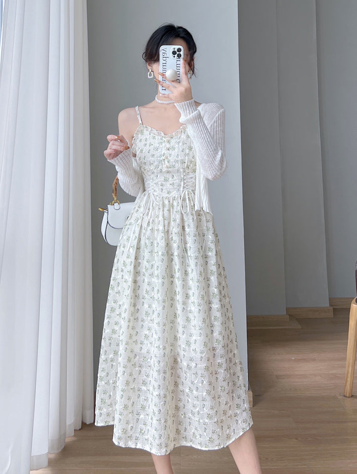 Spring Florals Lace Up Cami Dress (3 Colors)