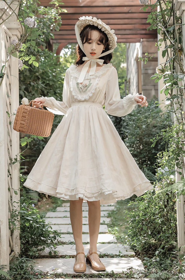 Garden Fairy Petticoat Dress (Cream) – Megoosta Fashion