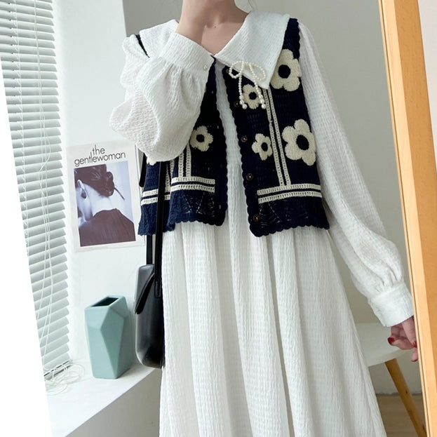 Daisy Crochet Vest (4 Colors)