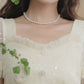Delicate Flower Sequin Maxi Dress (White)