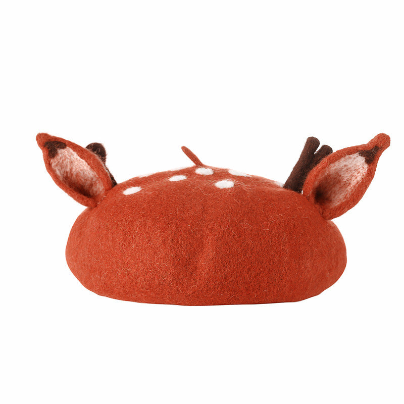 Deer Beret (Rust)