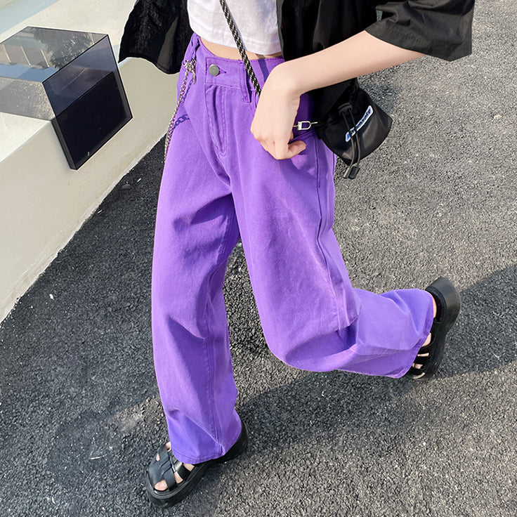 Color Pop Straight Leg Jeans (4 Colors)