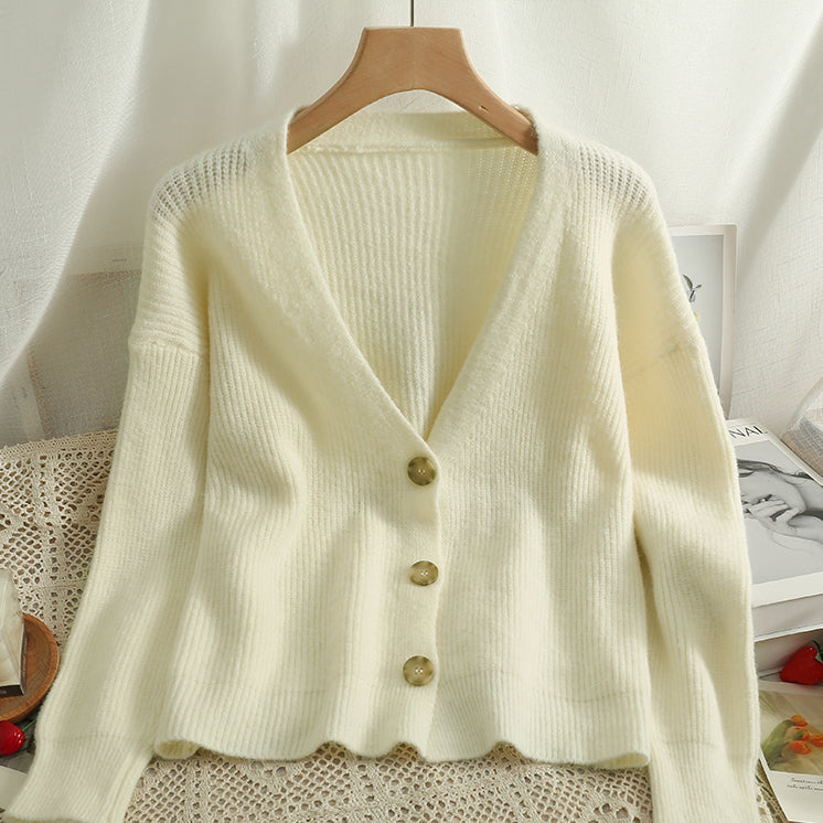 Basic Ribbed Knit Cardigan (6 Colors)