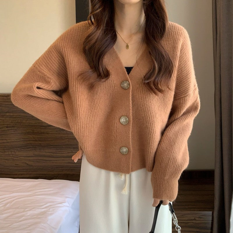 Basic Ribbed Knit Cardigan (6 Colors)
