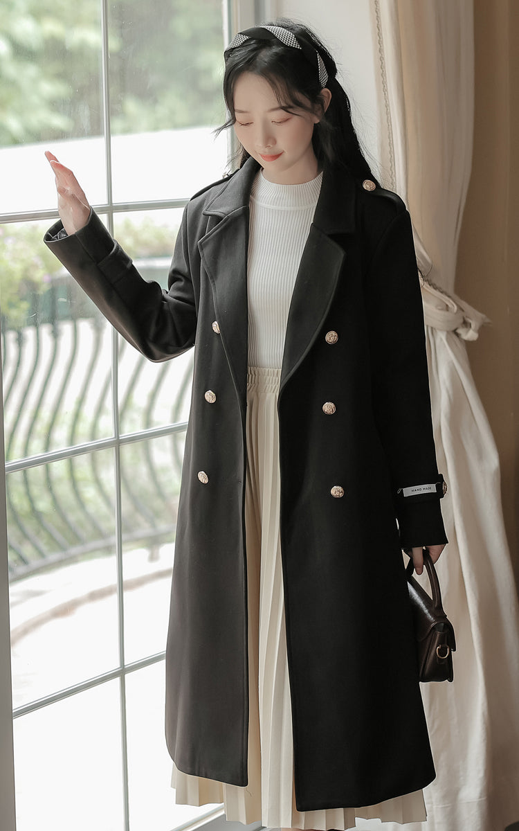 Classic Double Breasted Coat (2 Colors)