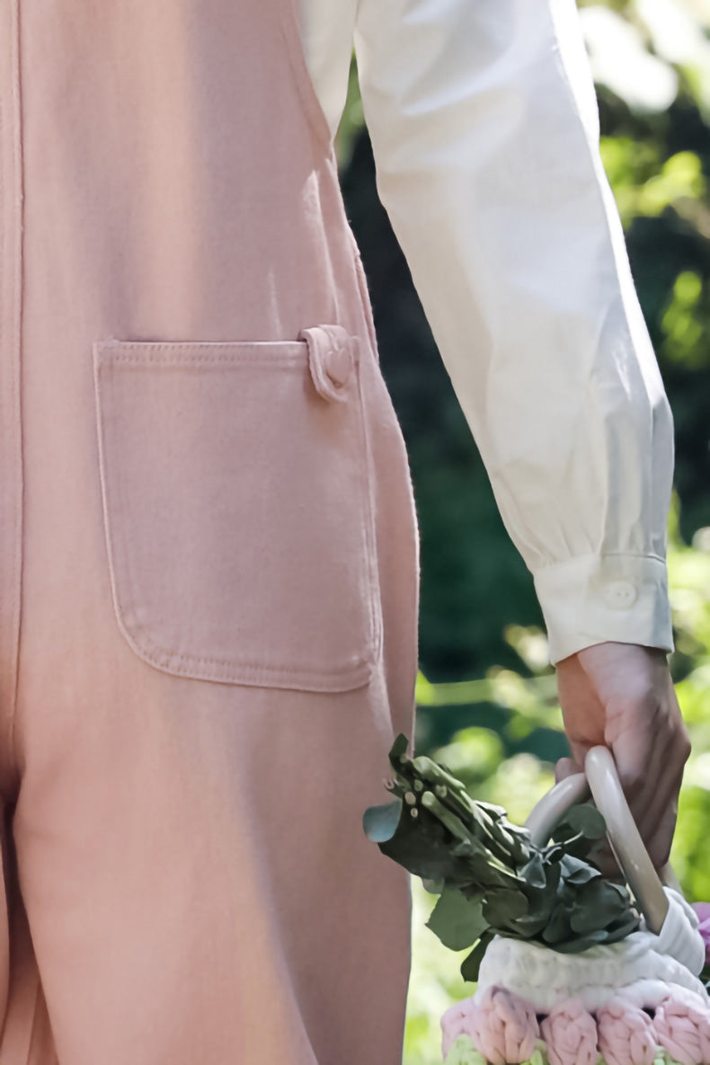 Sweet Heart Overalls (Pink)