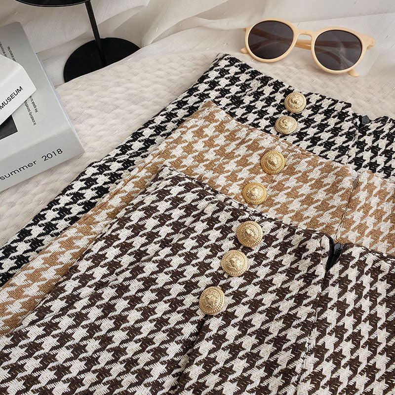 Houndstooth Tweed Shorts (3 Colors)