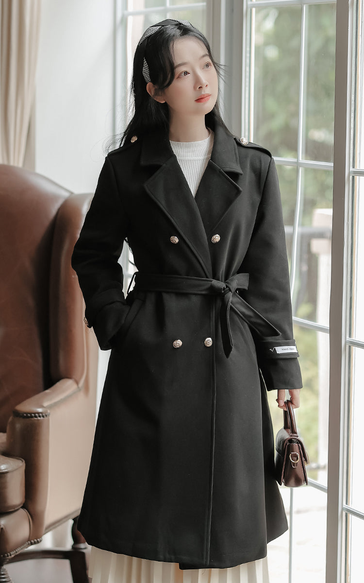 Classic Double Breasted Coat (2 Colors)