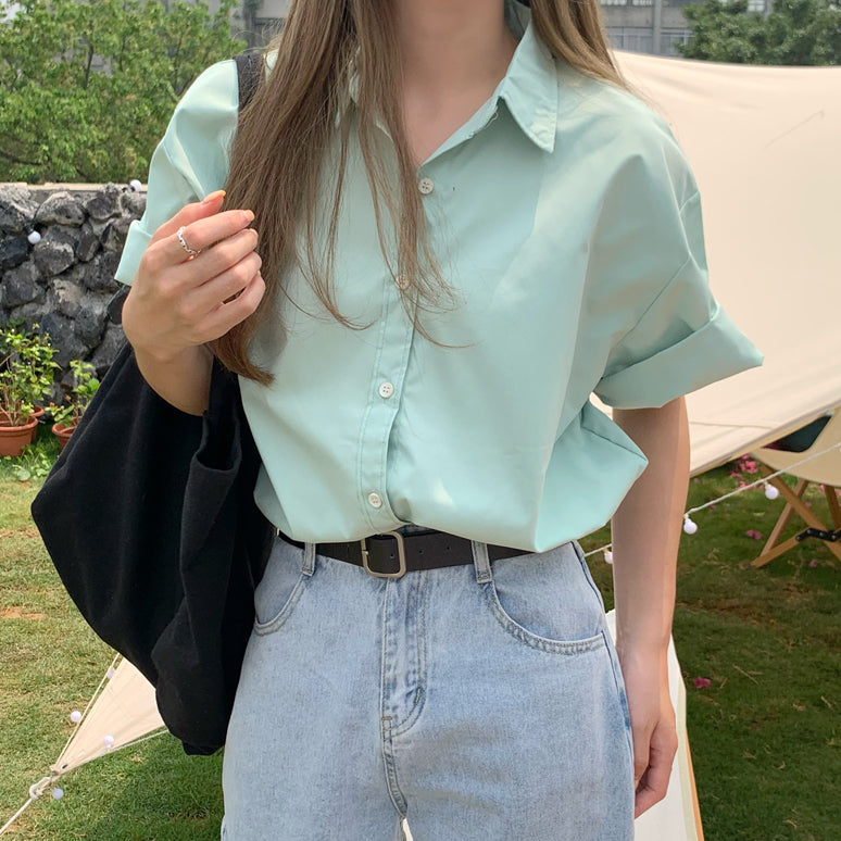 Basic Button Up Shirt (5 Colors)