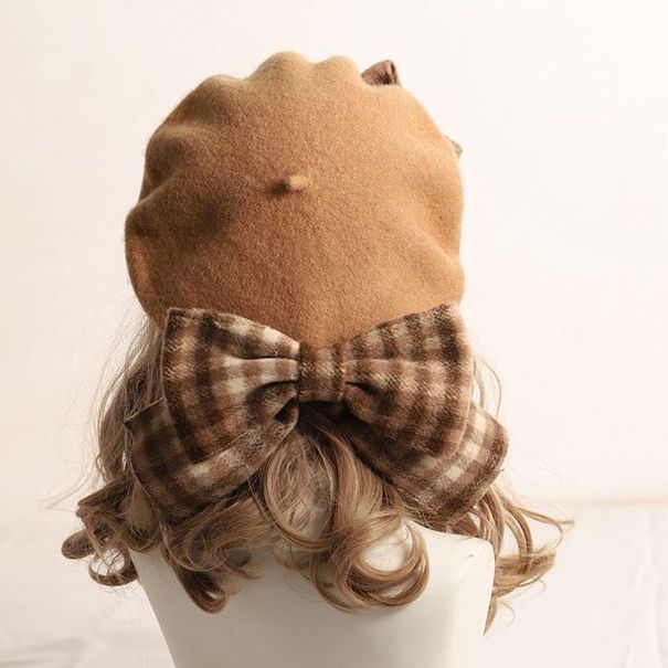 Sweet Bow Beret (4 Colors)