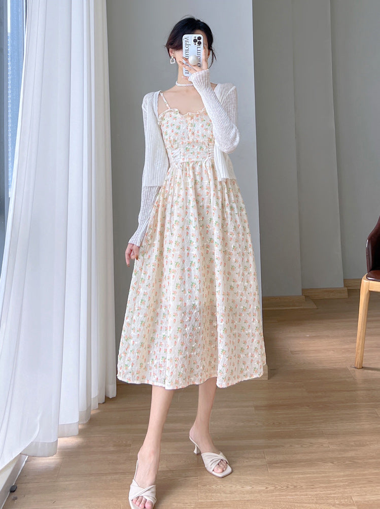 Spring Florals Lace Up Cami Dress (3 Colors)