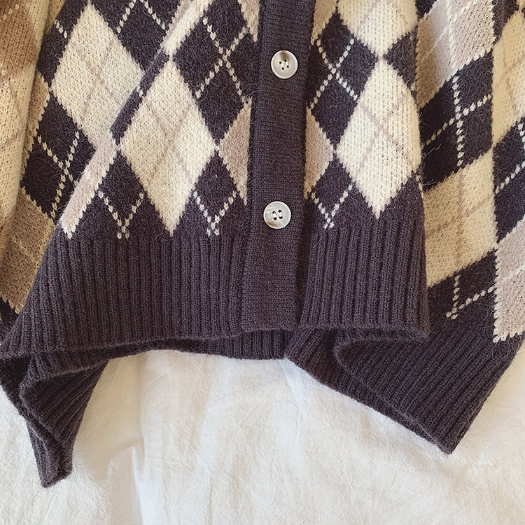 Autumn Argyle Plaid Vest (3 Colors)