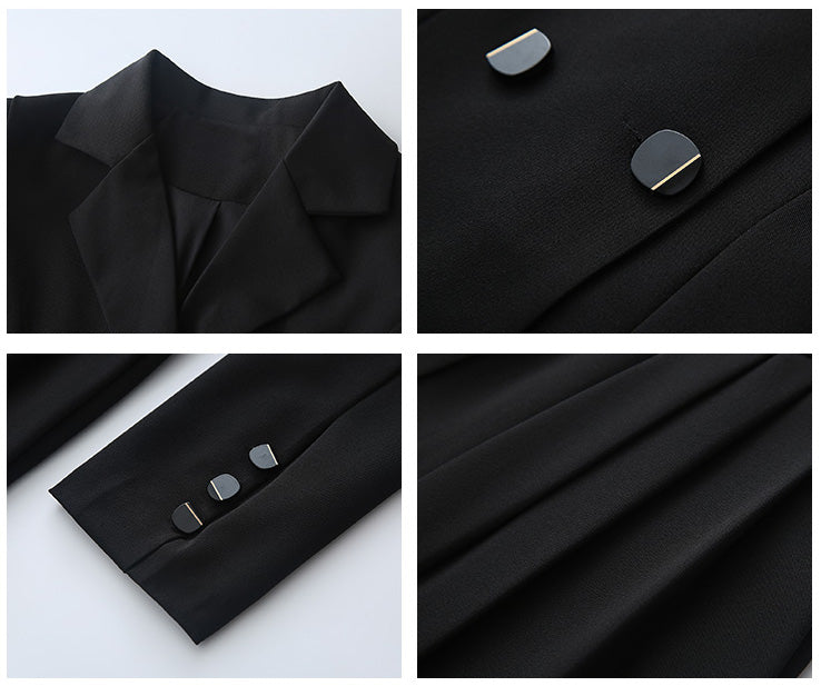 Chic Days Mini Blazer Dress (Black)